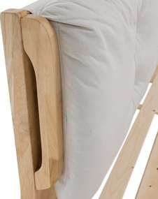 Franciaágy, 160x200, masszív fa, természetes, FLORENCIA
