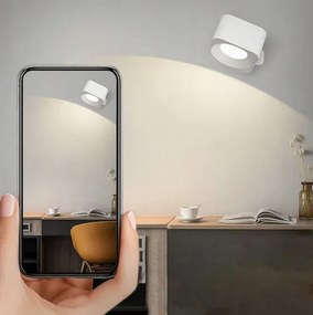 Vezeték nélküli mágneses LED lámpa az ágy fölé - fehér