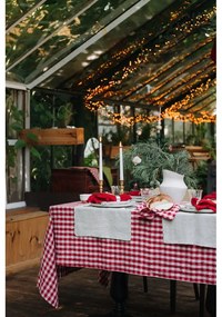 Len konyharuha 45x65 cm Red Gingham – Linen Tales