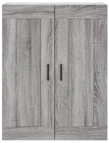 szürke sonoma szerelt fa fali szekrény 69,5 x 34 x 90 cm