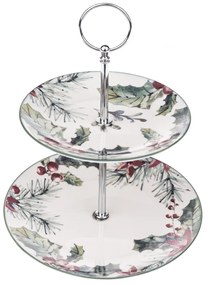 Needles karácsonyi porcelán süteményállvány