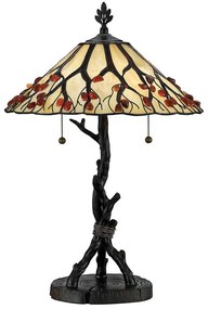 Quoizel QZ-WHISPERING-TL-VB - Tiffany WHISPERING asztali lámpa 2xE27/60W/230V