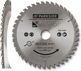 Fa- És Mdf Körfűrésztárcsa |körfűrész 210 mm 42T Gyors Pontosság Parkside