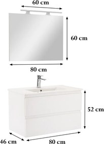 Vario Forte 80 Fürdőszoba komplett szekrény