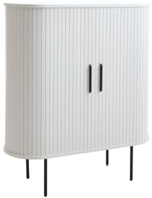 Fehér szekrény tolóajtóval 100x118x40 cm Nola – Unique Furniture