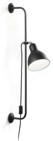 IDEAL LUX SHOWER fali lámpa E27 foglalattal, max. 60W, 89x16 cm, fekete 179643