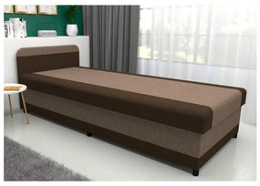 Kárpitozott heverő tárolóhellyel TALI 80x202 barna/bézs KI0012