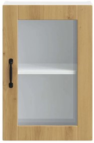 konyhai fali szekrény üvegajtóval Porto&quot; Artisan Oak&quot;