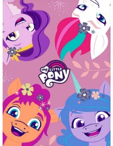 Carbotex Gyermek takaró My little Pony Játékos pónik, 110 x 140 cm