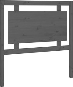 vidaXL szürke tömör fenyőfa ágyfejtámla 95,5 x 4 x 100 cm