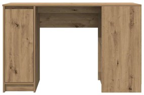 kézműves tölgy színű szerelt fa íróasztal 120x42x76 cm