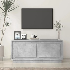 Betonszürke szerelt fa dohányzóasztal 102x50x44 cm