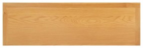 tömör tölgyfa komód 105 x 33,5 x 73 cm