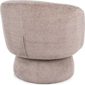 Forgatható design fotel COSMIC RAVEN, sötétbézs