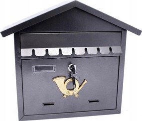 Postaláda Vízszintes Házikó Barna 31x24x14