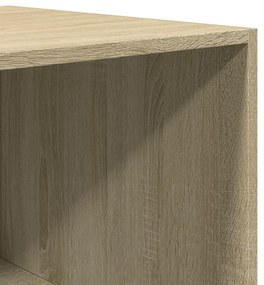 sonoma tölgy színű szerelt fa ruhásszekrény 100 x 50 x 200 cm