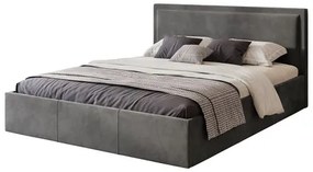Soave kárpitozott ágy, 180x200 cm. Sötétszürke
