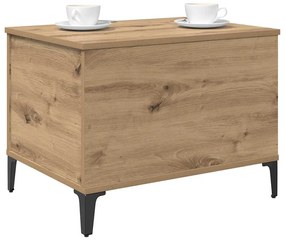 Dohányzóasztal kézműves tölgy 60 x 44,5 x 45 cm Faanyag