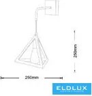 UNIVERSO Fali lámpa 1xE27 max.60w 250x250mm IP20 Fehér 5év