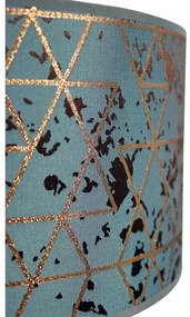 Csillár zsinóron REZO 1xE27/60W/230V türkiz