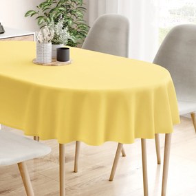 Goldea ovális pamut terítő - sárga 120 x 160 cm