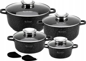 Márvány edénykészlet 8 El Indukciós Gáz Edény Szett Edenberg