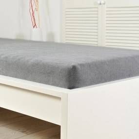 4Home Perfect frottír lepedő szürke, 90 x 200 cm, 90 x 200 cm