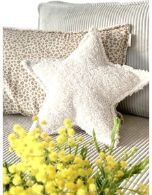 Krémszínű buklé párna gyerek kanapéhoz Star – Wigiwama