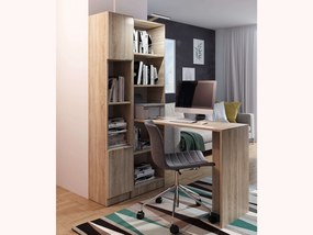 KF KELLY R1 íróasztal polcos szekrénnyel - sonoma tölgy