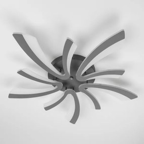 Brilagi - LED Dimmelhető felületre szerelhető csillár TWIST LED/55W/230V 3000-6500K antracit + távirányító