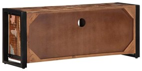 tömör újrahasznosított fa TV-szekrény 100x30x40cm