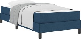 vidaXL Boxrugós ágy matracmal Kék 90 x 190 cm szövet