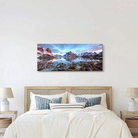 Kép - Napfelkelte Reine felett (120x50 cm)