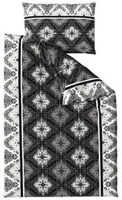 NISCHA szürke pamut ágyneműhuzat