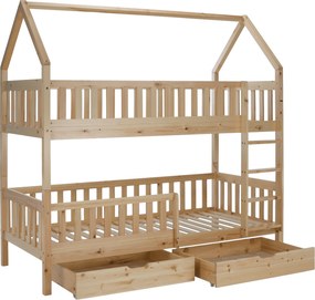 Montessori emeletes ágy, természetes, VENITA TYP 2