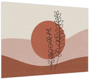 Kép - Boho levelek N⁰1 (70x50 cm)
