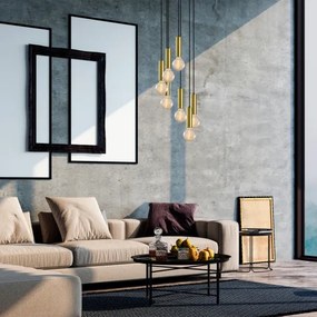 Csillár zsinóron TEMPO 7xE27/40W/230V