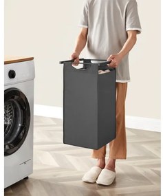 REX szennyeskosár fekete/szürke