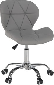 Irodai fotel, szürke/króm, ARGUS NEW