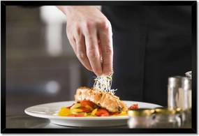 Poszterek keretben 60x40 Séf főétel