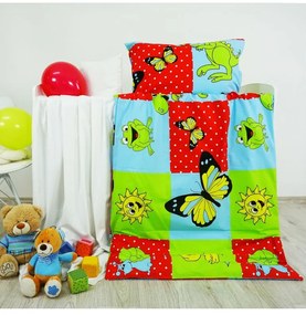 EMI színes, állat mintás gyerek ágyneműhuzat, Párna 70x90