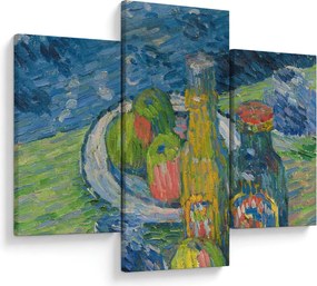 Kép - Alexej von Jawlensky, Still Life with Bottles and Fruit, reprodukciók (90x60 cm)