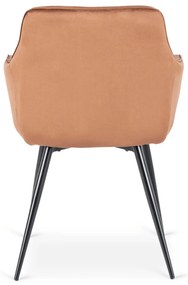 Rozsdabarna Színű Bársony Étkezőszék. MODESTO