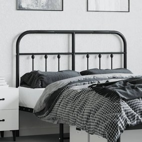 fekete fém fejtámla 120 cm