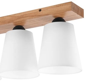 Felületre szerelhető csillár LULA 3xE27/60W/230V tölgy