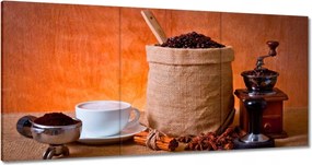 Vászonkép 180x90 Kávé