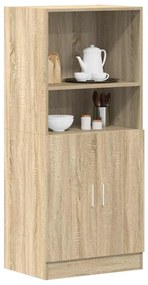 vidaXL sonoma tölgy színű szerelt fa konyhaszekrény 57x41,5x131,5 cm