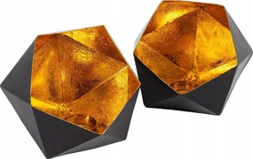 Dekorációs gyertyatartó fém teamécseshez Ø15 x 14cm 2db