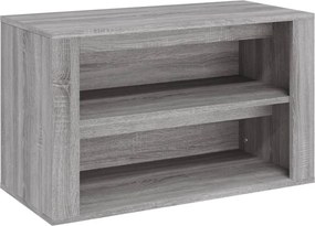 vidaXL szürke sonoma színű szerelt fa cipőtartó 75x35x45 cm