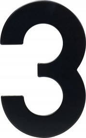 3. számú házszám, 95 mm-es rozsdamentes acél, Cze